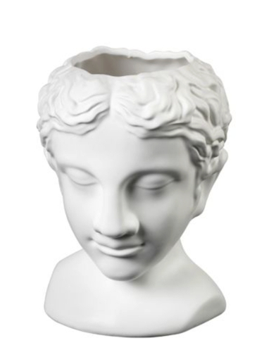 The Athena Head Planter from Oasis Floral is a distinctive alternative to a traditional plant pot. Designed in a head-shaped form, it brings an artistic and characterful element to plant displays around the home. Its unusual design makes it particularly suited to anyone who enjoys decorative homeware with a more individual feel, while providing an interesting way to showcase plants.